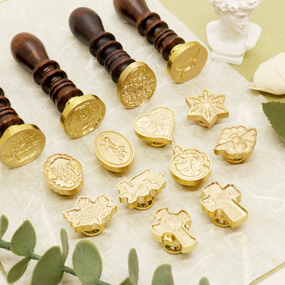 Wax Seal Stamp - 3D Relief & Pop Cultures & Characters & Phrases & Animals & Plants & Holidays - AMZdeco