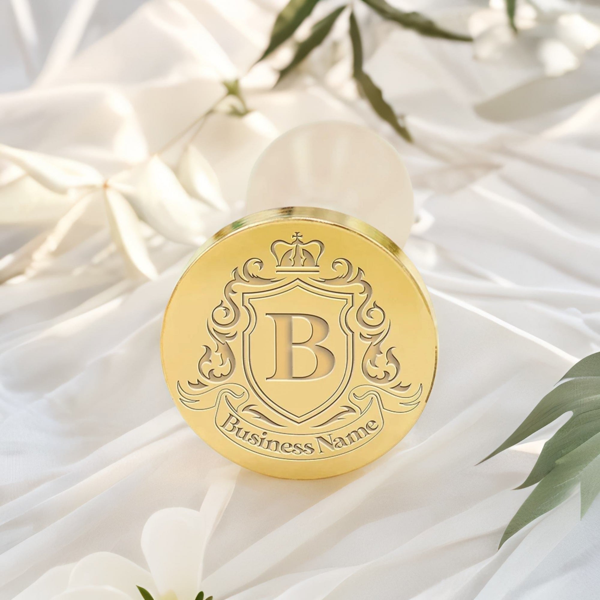 Custom Crest Wax Seal Stamps with Family, Business Logos - No.20