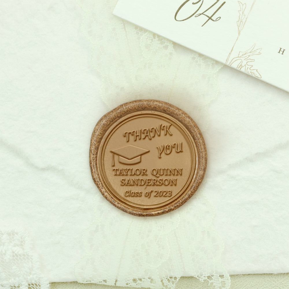 Happy Graduation Custom Wax Seal Stamp - Style 13 13-2