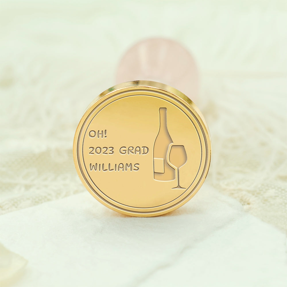 Happy Graduation Custom Wax Seal Stamp - Style 7 7-3