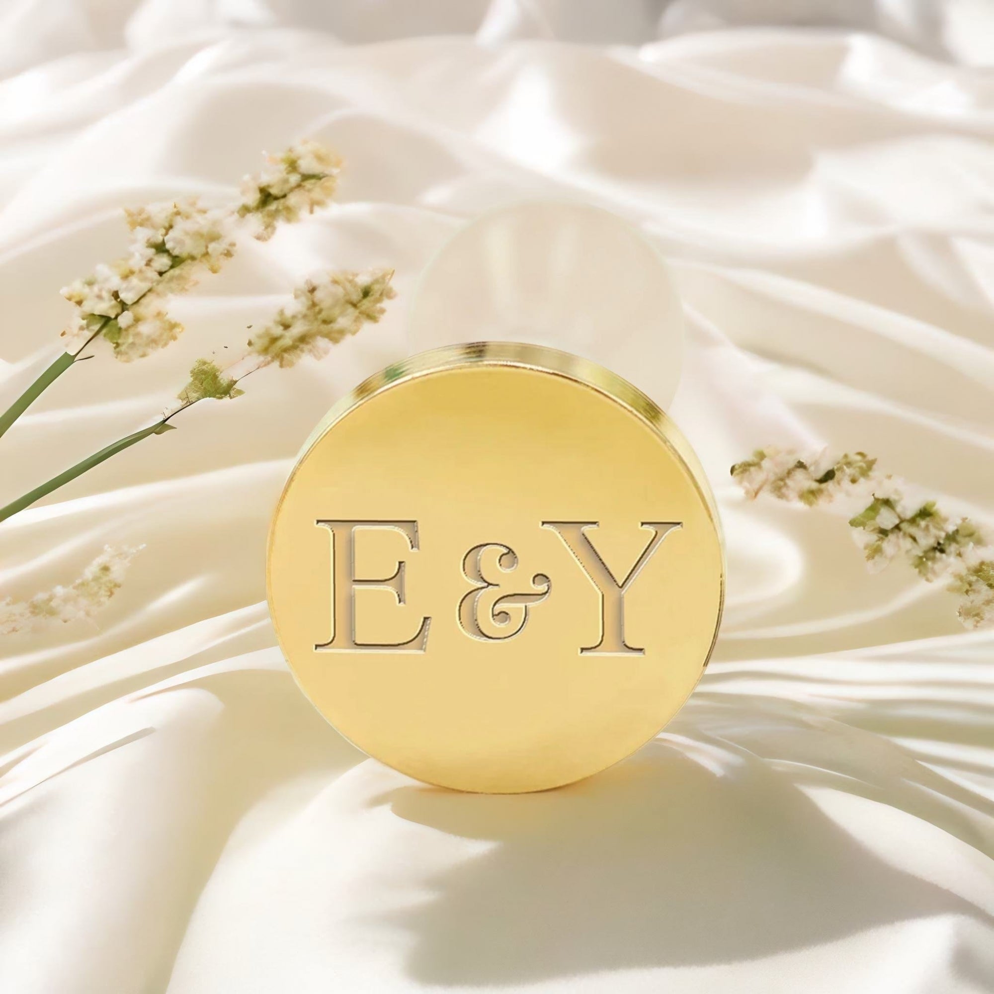Minimalist Monogram Custom Wedding Wax Seal Stamp - No.3