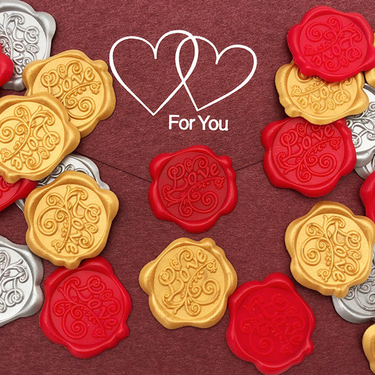 Love Self Adhesive Wax Seal Sticker (41 colors) sample 2