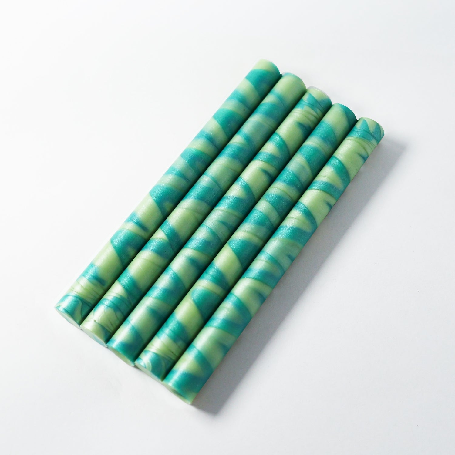 Dreamy Mixed Color Glue Gun Sealing Wax Stick -  Green Cyan